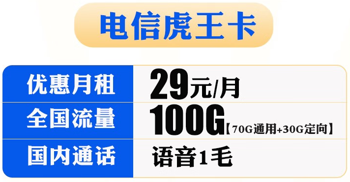 電信虎王卡怎么樣？電信虎王卡套餐詳情介紹