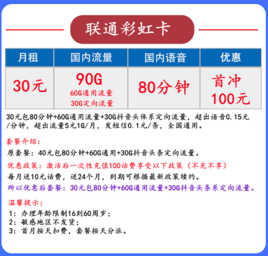 流量卡買什么樣的才好？【聯通春風卡】29元143G全國通用大流量+200分鐘通話優惠手機上網卡