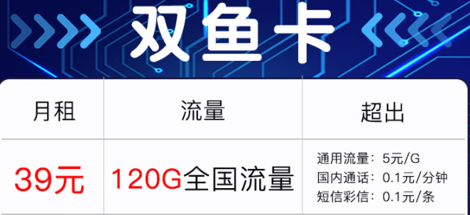 中國聯通上線星座流量卡  雙魚卡僅需39元即可享120G流量+選號 20年長期套餐 視頻流量刷不停