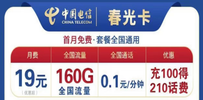 為什么流量卡的流量用的那么快？電信19元160G春光卡+首月免費+全國可用不限速