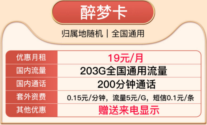 驚爆好卡！超大流量純通用|享"聯(lián)通醉夢卡、醉陽卡"豪華套餐