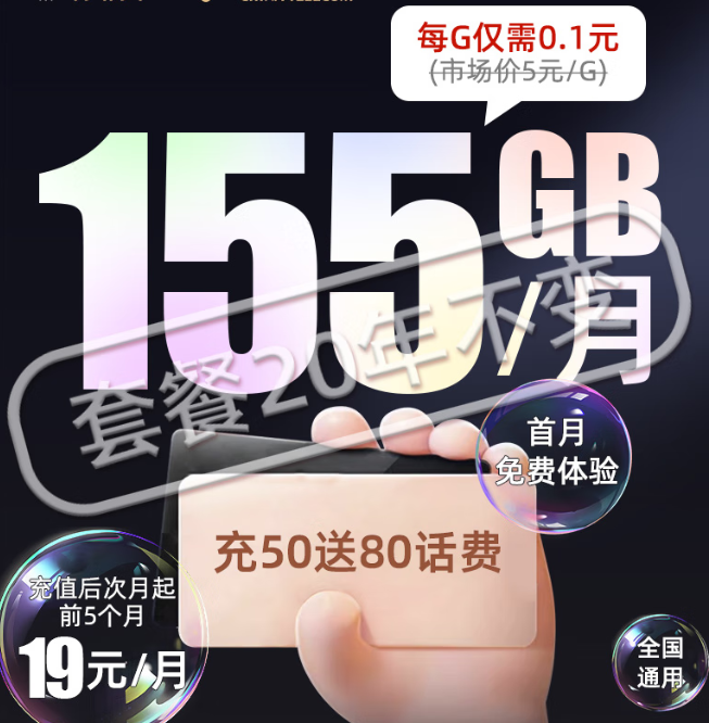 電信大流量純上網(wǎng)卡：無合約期、9元體驗(yàn)超多高速流量、官方可查